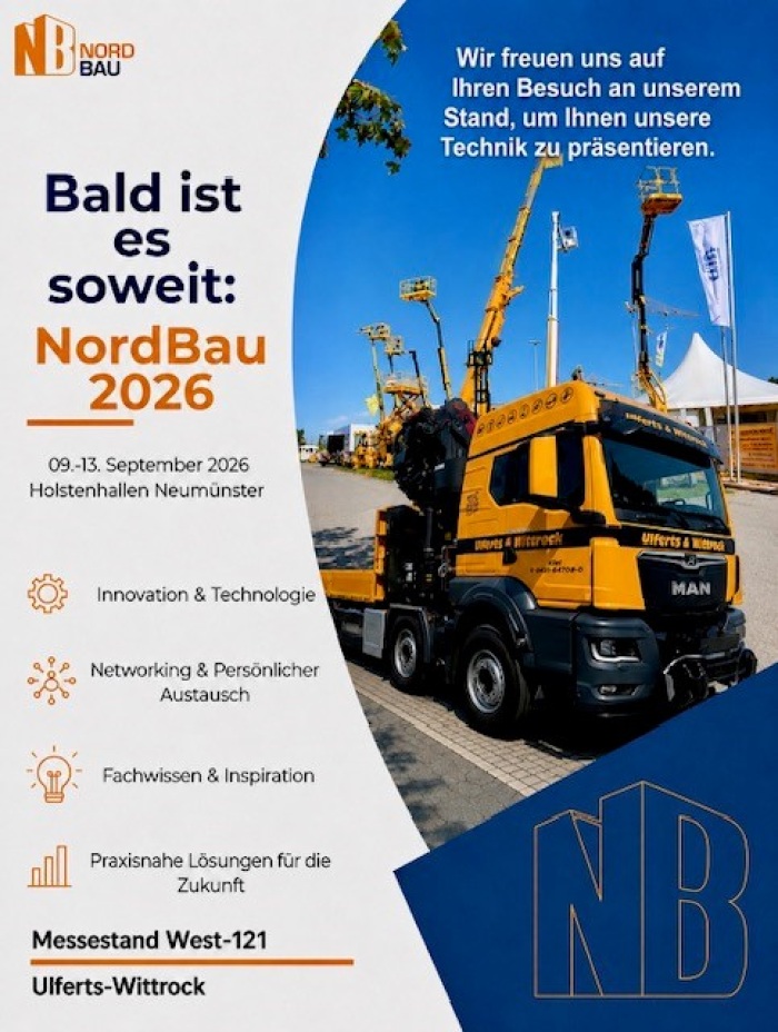 * * * NORDBAU MESSE 2026 * * *  Wir sind dabei!